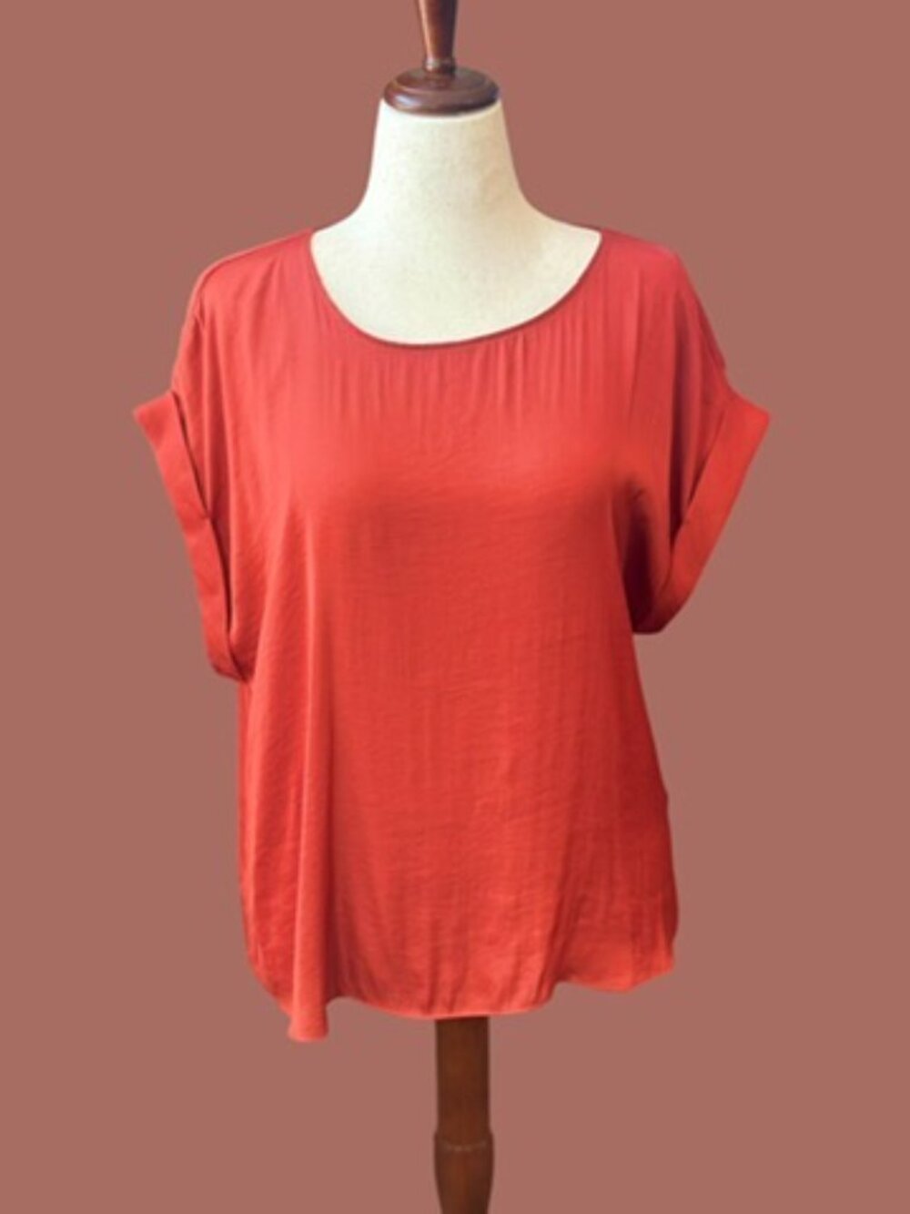 Nine West Blouse XL – Short Sleeve Flowy Top